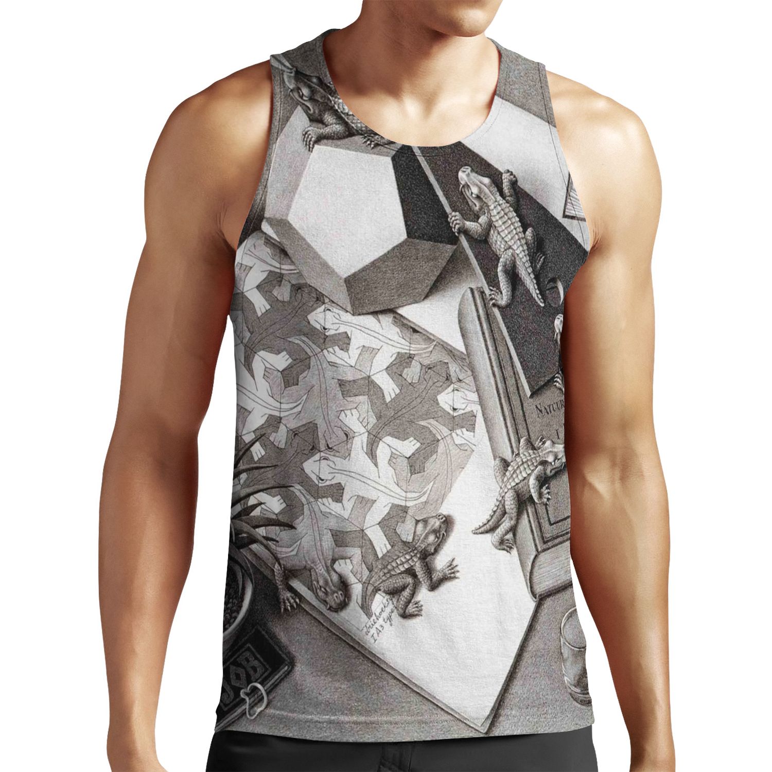 Escher All-over-print Unisex Tank Top