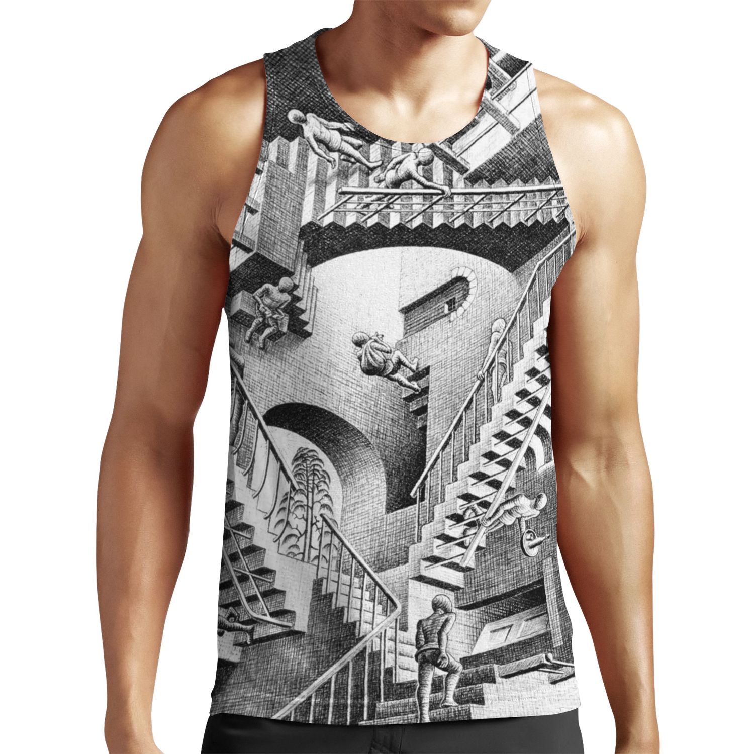 Escher Staircases All-over-print Unisex Tank Top