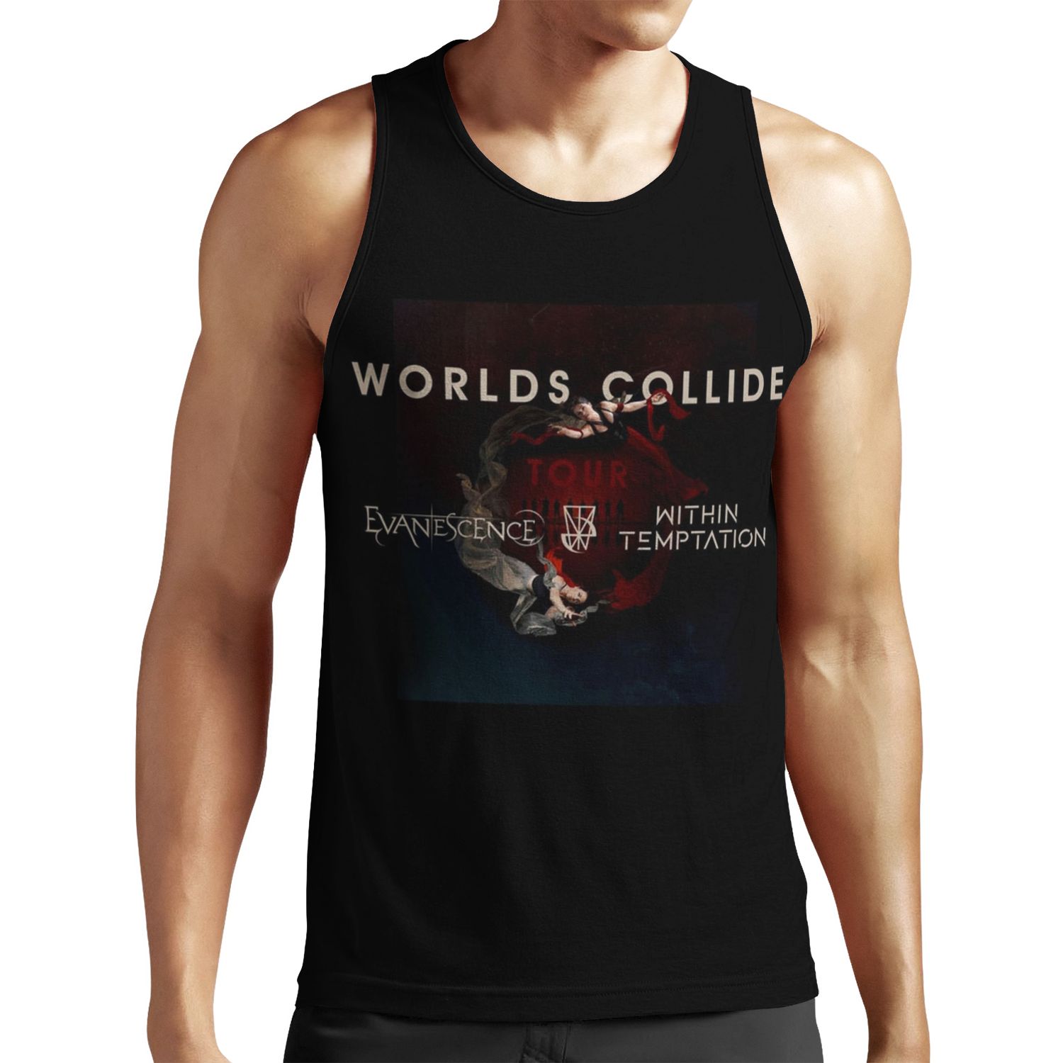 Evanescence Within Worlds Collide Tour 2020 Harusambil All-over-print Unisex Tank Top