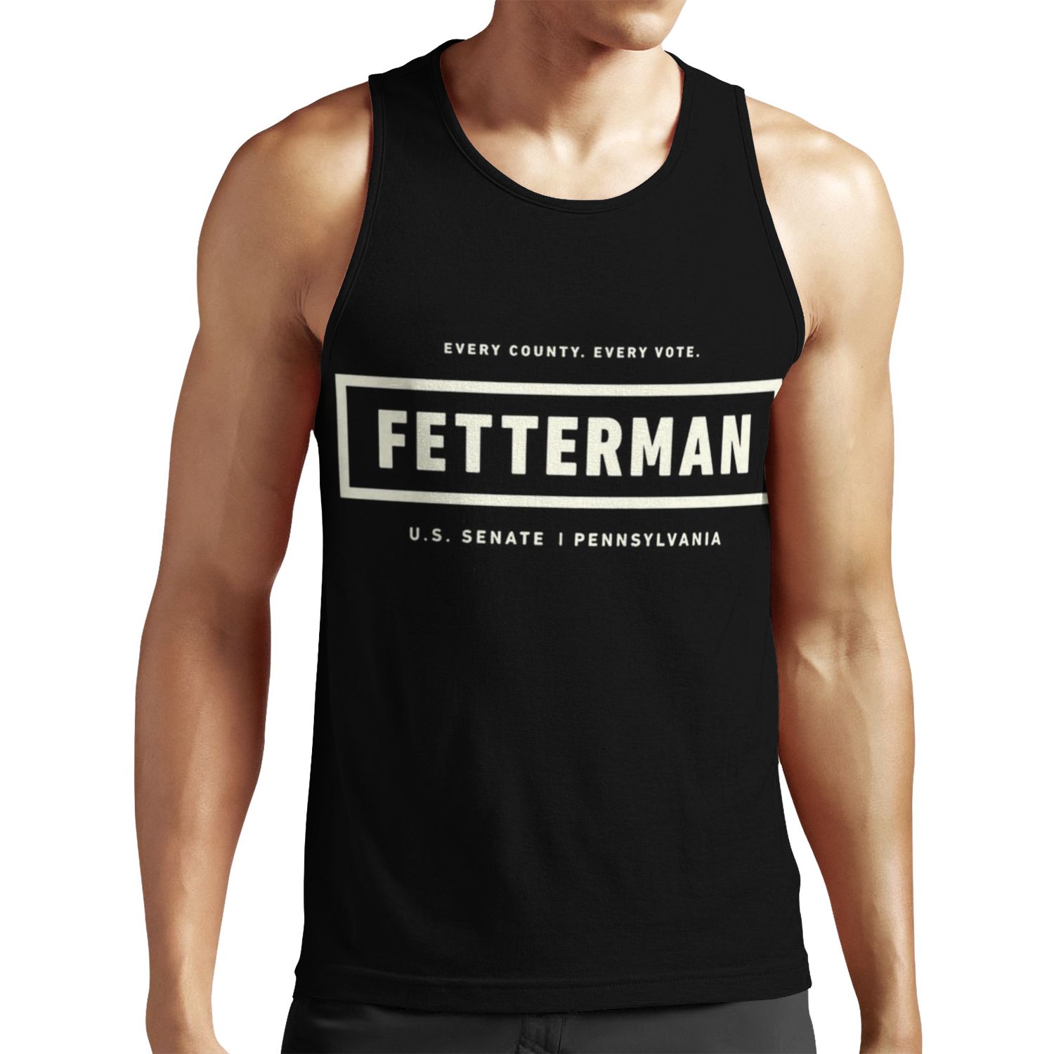 Every County Every Vote Fetterman Us Senate Pennsylvania All-over-print Unisex Tank Top