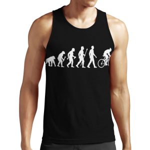Evolution Of Man Cycling All-over-print Unisex Tank Top