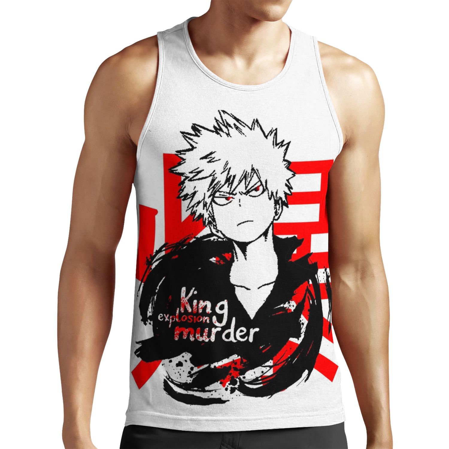Explosion King Pro Hero Katsuki Bakugo All-over-print Unisex Tank Top