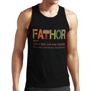 Fa Thor Like A Dad Just Way Mightier All-over-print Unisex Tank Top
