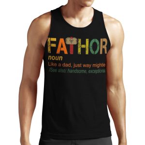 Fa Thor Like Dad Just Way Mightier Hero All-over-print Unisex Tank Top