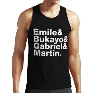 Fab Four White Type All-over-print Unisex Tank Top