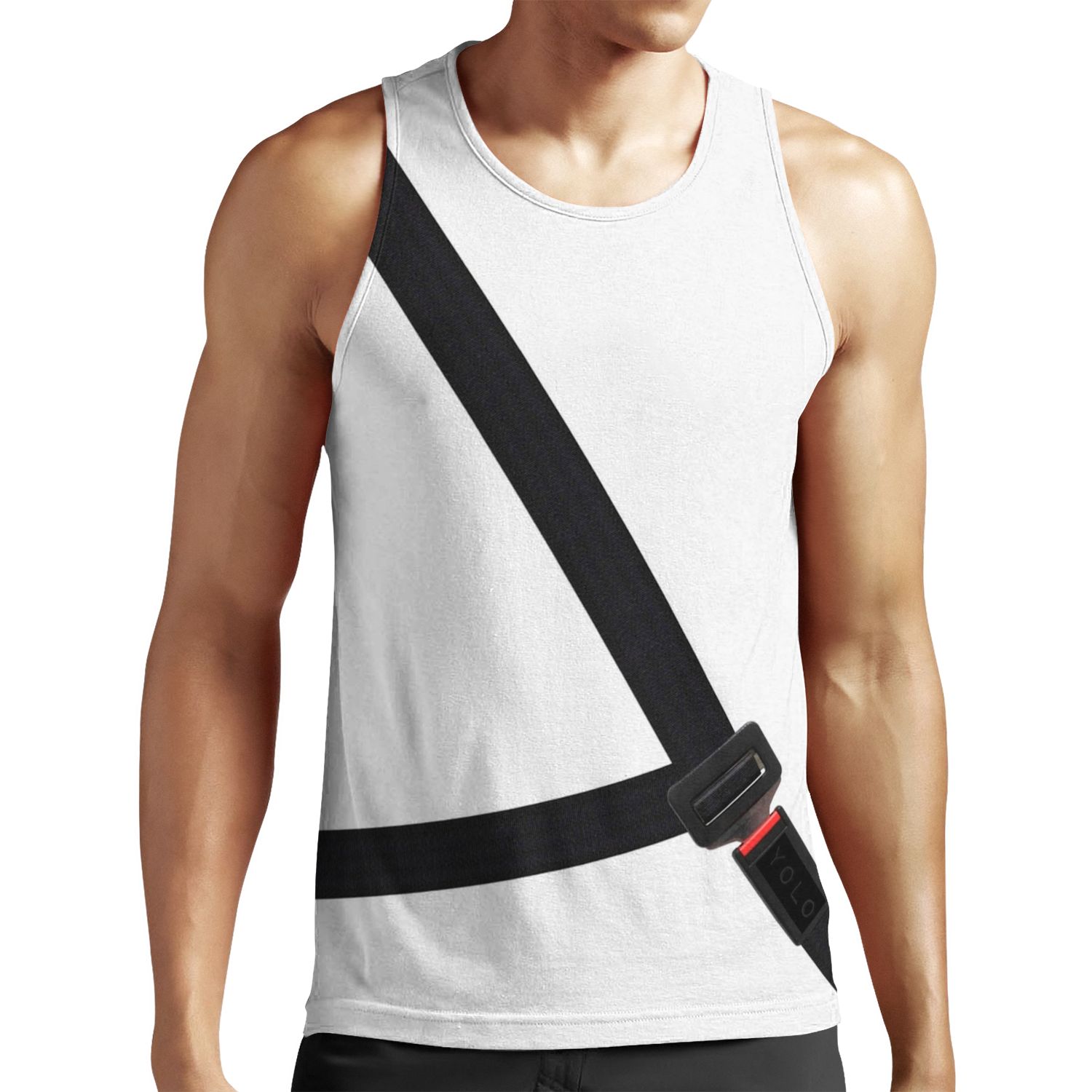 Fake Seat Belt All-over-print Unisex Tank Top