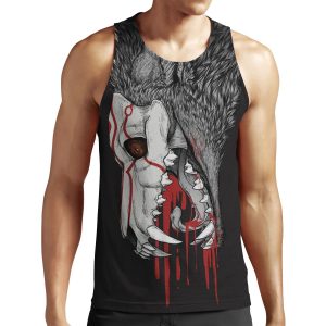 Fall Black All-over-print Unisex Tank Top