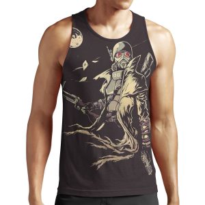 Fallout Ncr Ranger Sketch Fan Art Poster All-over-print Unisex Tank Top