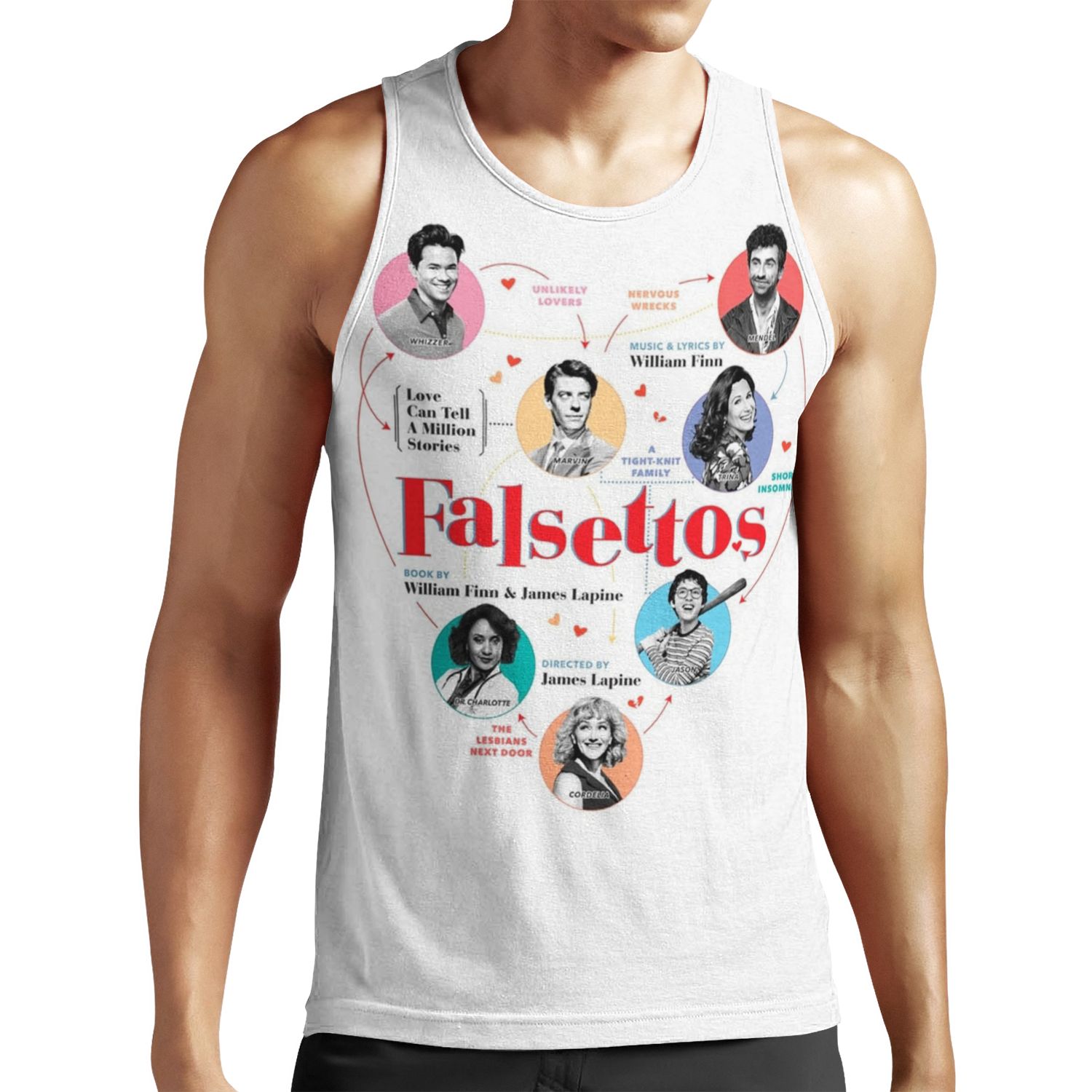 Falsettos 2016 Poster All-over-print Unisex Tank Top