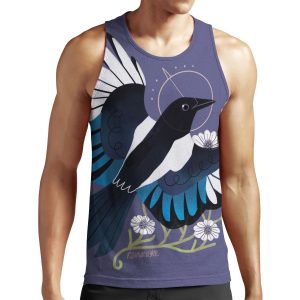 Familiar European Magpie All-over-print Unisex Tank Top