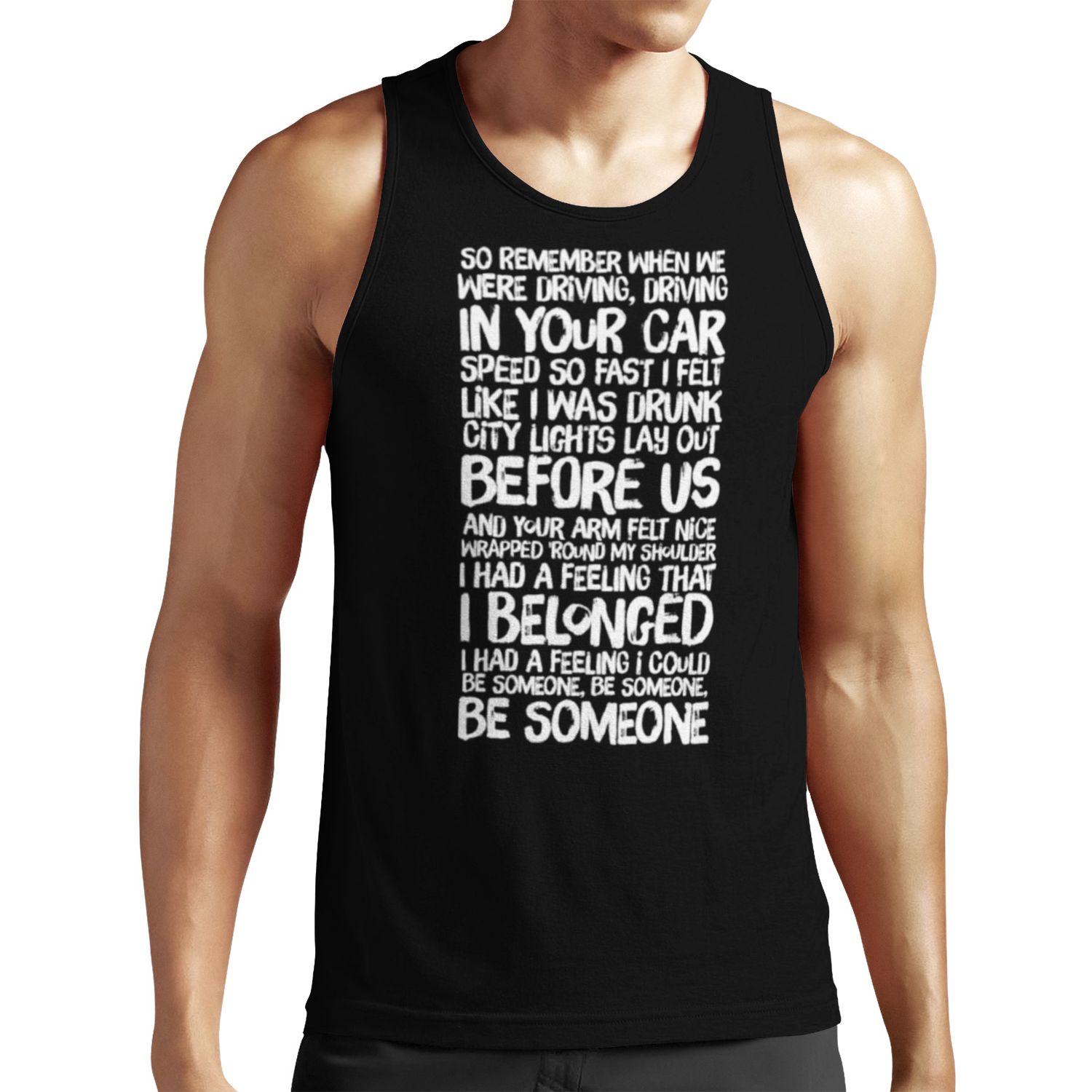 Fast Car Lyrics Tracy Chapman All-over-print Unisex Tank Top