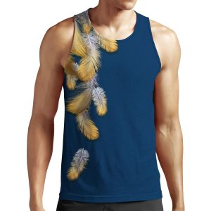 Feather Cascade All-over-print Unisex Tank Top