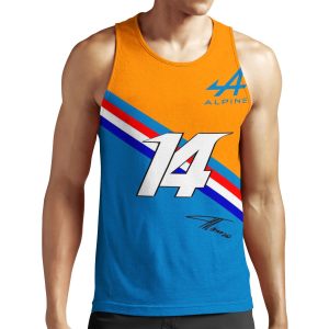 Fernando Alonso Alpine Design All-over-print Unisex Tank Top