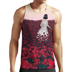 Field Of Poppies Coloured Version All-over-print Unisex Tank Top