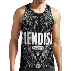 Fiendish Urgastij White All-over-print Unisex Tank Top
