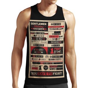 Fight Club Rules All-over-print Unisex Tank Top