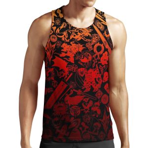 Final Fantasy Moogle Verse Red All-over-print Unisex Tank Top