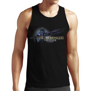 Final Fantasy Xiv Shadowbringers Logo All-over-print Unisex Tank Top