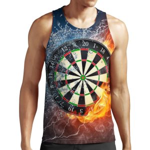 Fire And Ice Dartboard All-over-print Unisex Tank Top