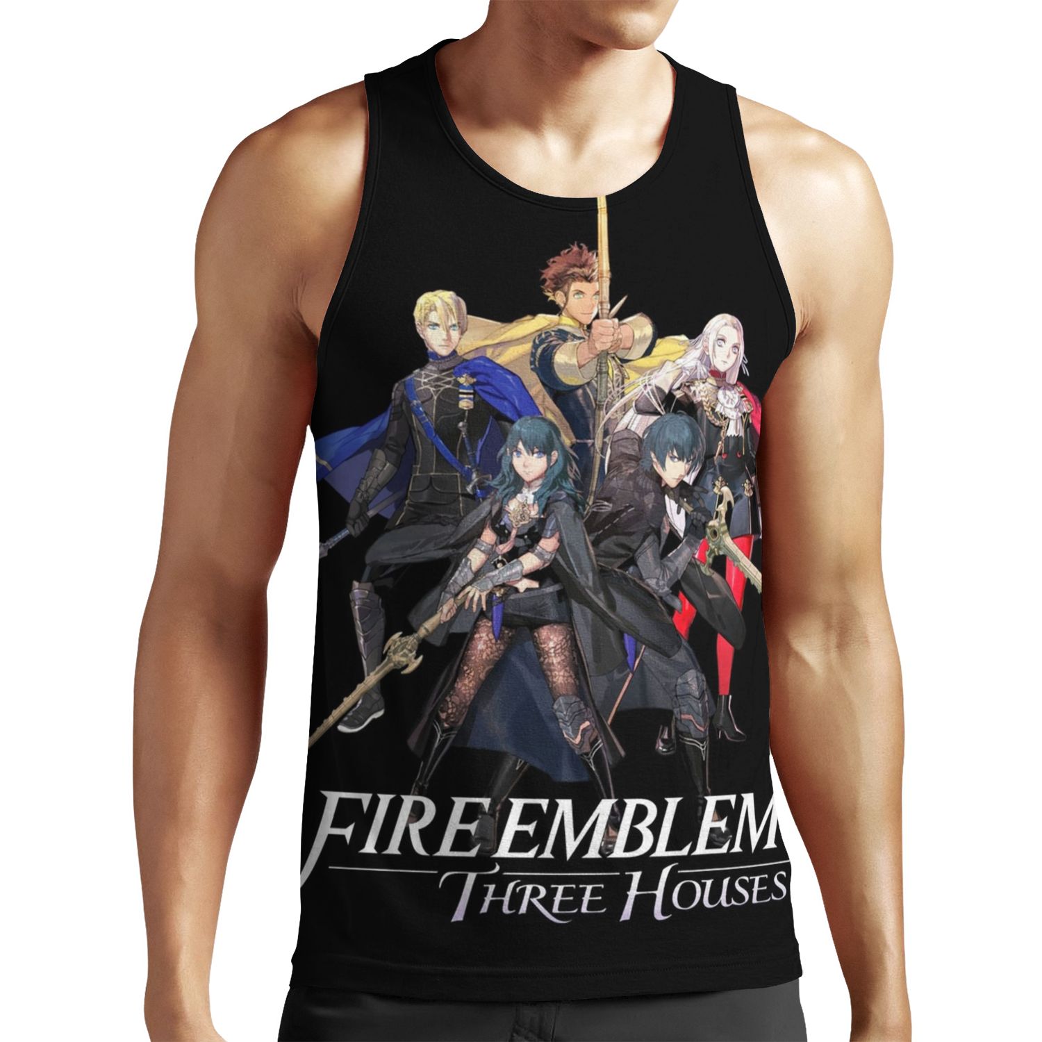 Fire Emblem Three Houses House Leaders And Byleth Male Female All-over-print Unisex Tank Top