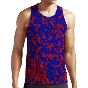 Fireblu Doom 2 Texture Design All-over-print Unisex Tank Top