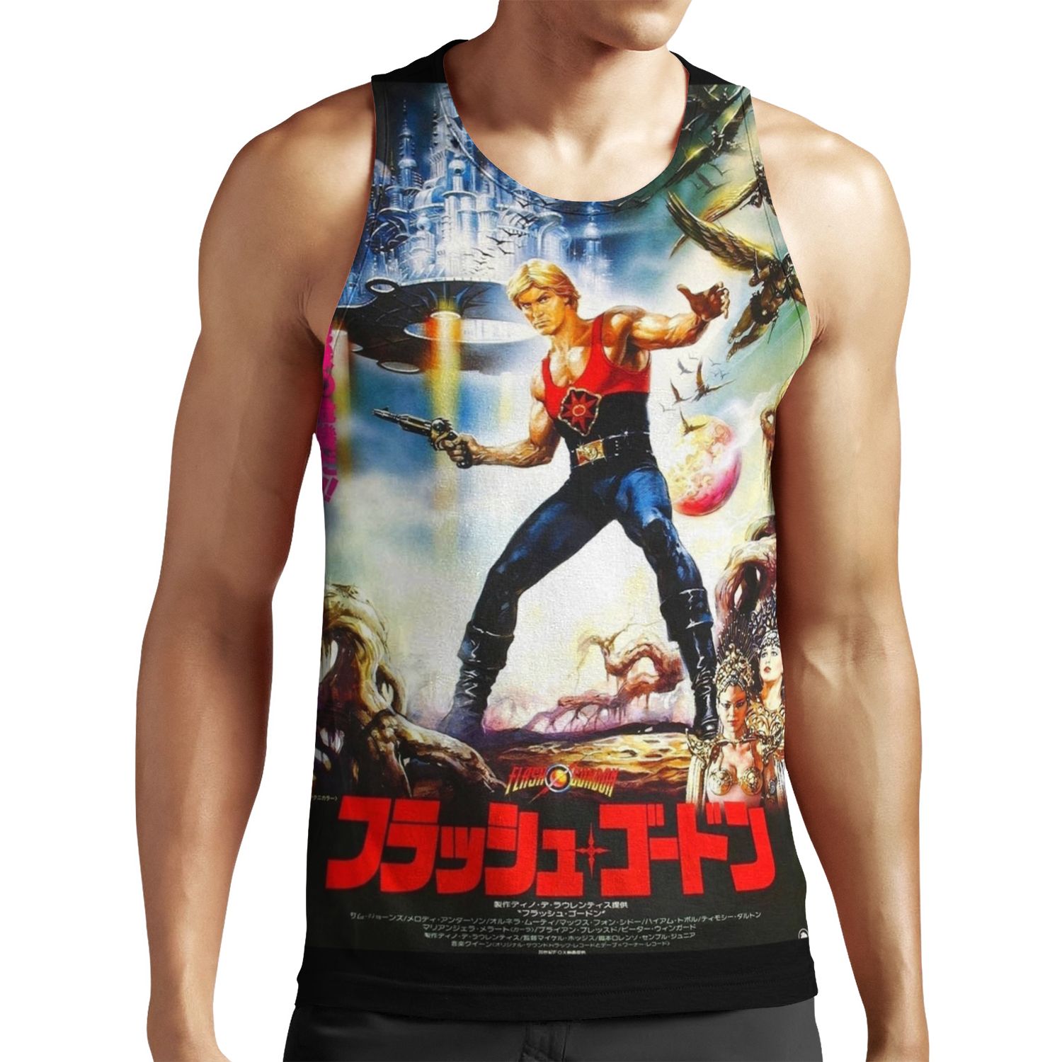 Flash Gordon Japanese All-over-print Unisex Tank Top