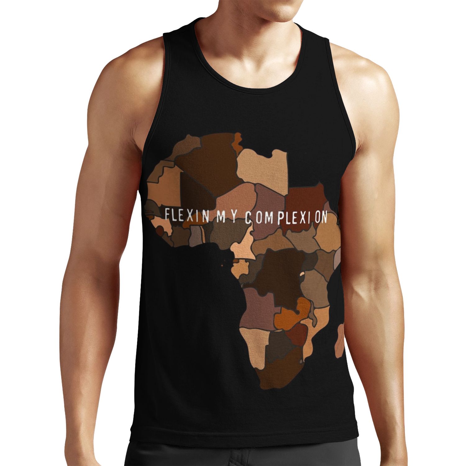 Flexin My Complexion All-over-print Unisex Tank Top
