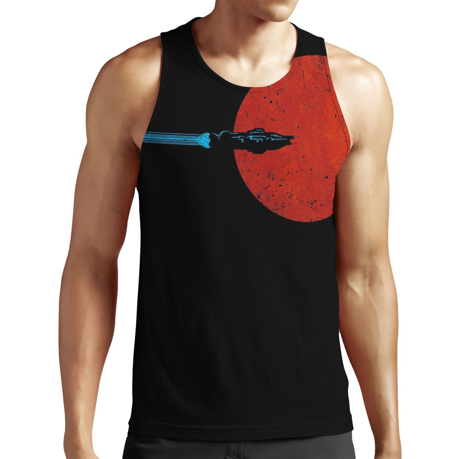 Flight Over Mars All-over-print Unisex Tank Top