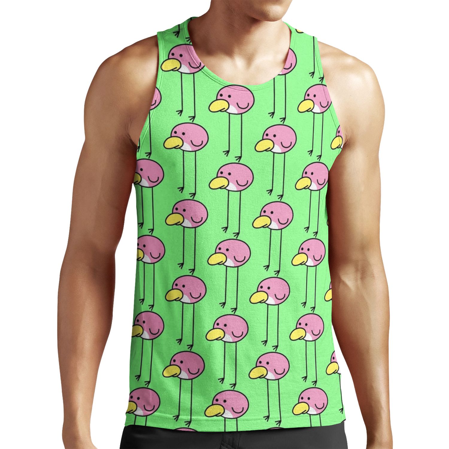 Flock Step All-over-print Unisex Tank Top