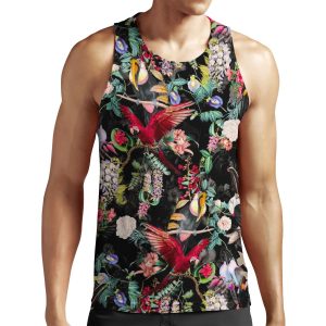 Floral And Birds Ix All-over-print Unisex Tank Top