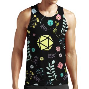 Flowers Plants And Succulents Polyhedral Dice Set All-over-print Unisex Tank Top