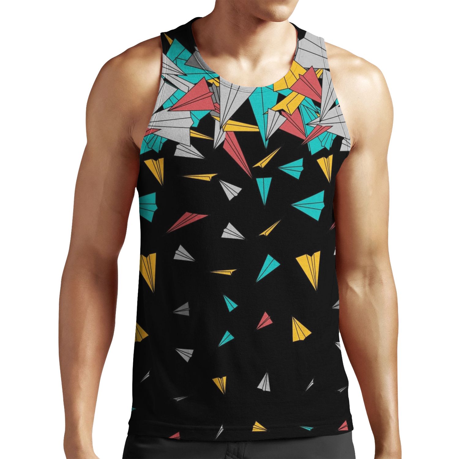 Flying Paper Planes All-over-print Unisex Tank Top