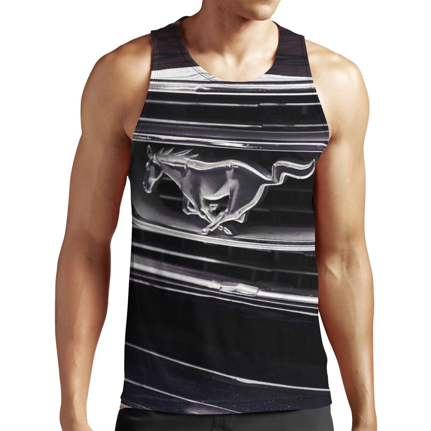 Ford Mustang Mustang Logo All-over-print Unisex Tank Top