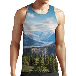 Forest Mountains River National Park Nature Photography Wall Art All-over-print Unisex Tank Top
