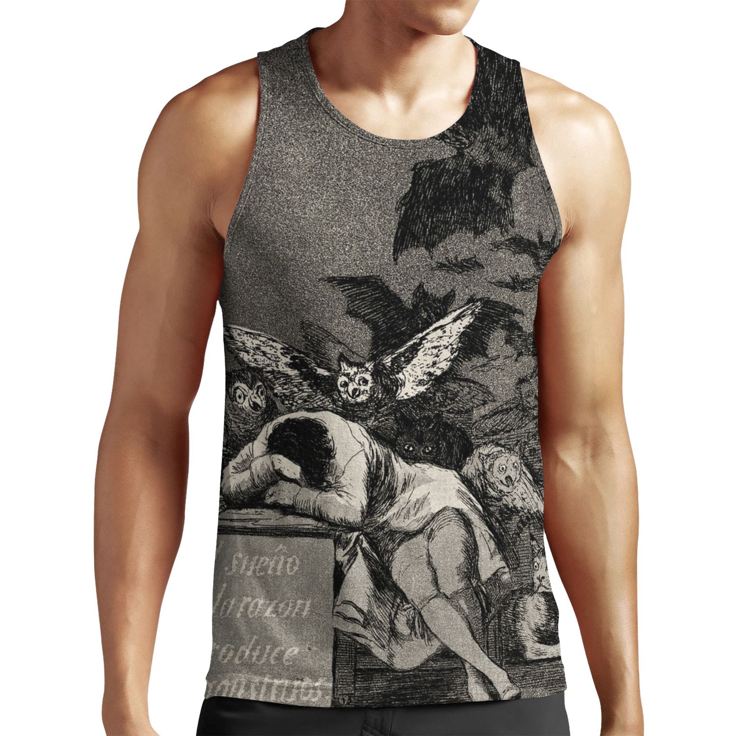 Francisco Jose De Goya Y Lucientes The Sleep Of Reason Produces Monsters 1799 All-over-print Unisex Tank Top