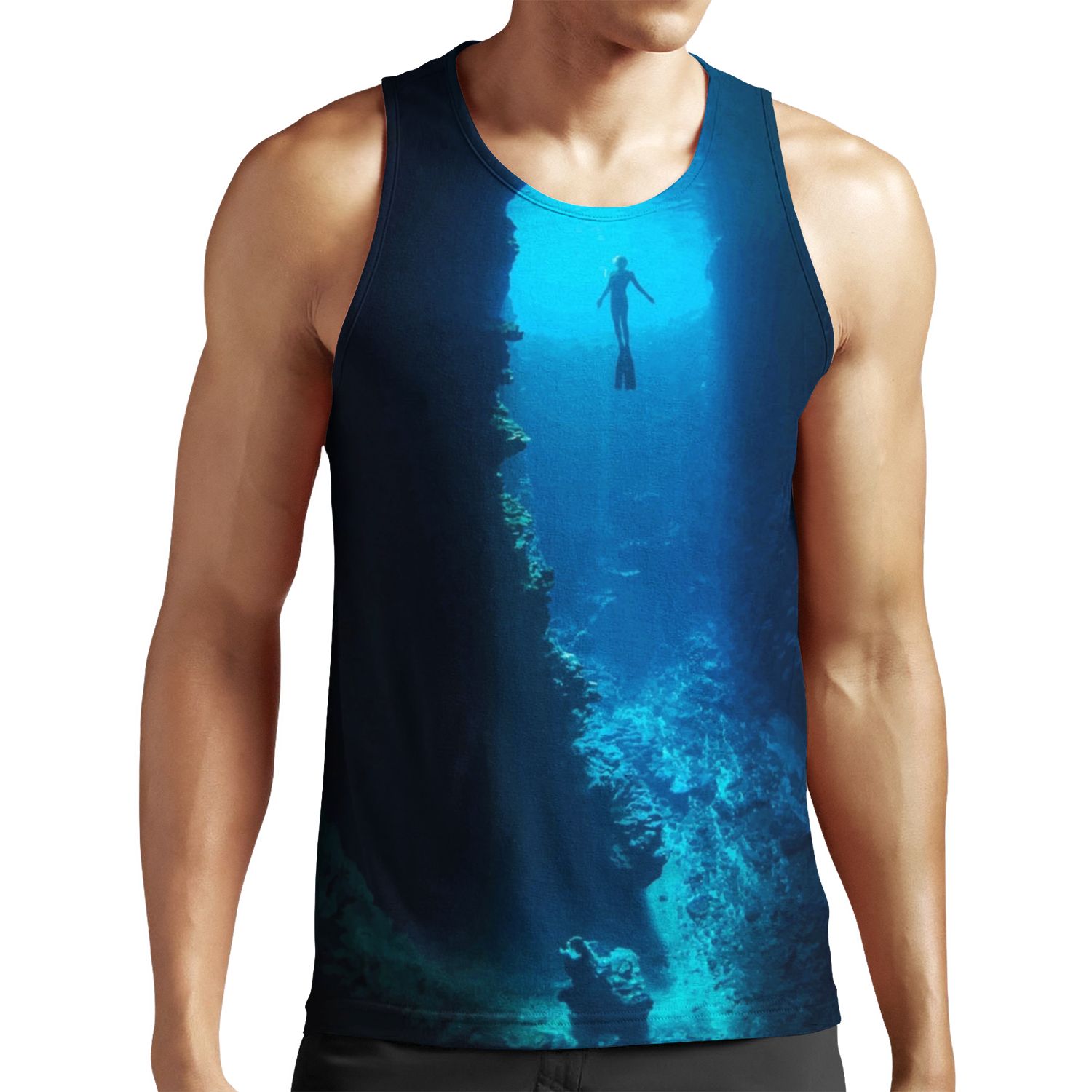 Free Diver All-over-print Unisex Tank Top