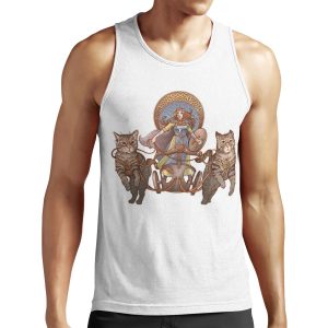 Freya Driving Her Cat Chariot All-over-print Unisex Tank Top