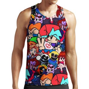 Friday Night Funkin Collage All-over-print Unisex Tank Top