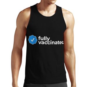Fully Vaccinated Check All-over-print Unisex Tank Top
