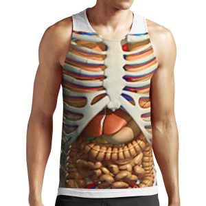 Funny All-over-print Unisex Tank Top With The Inner Organs Of The Human Body In Your Anatomy All-over-print Unisex Tank Top