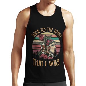 Funny Back To The Gypsy That I Was Hippie Classic All-over-print Unisex Tank Top