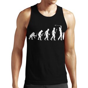 Funny Evolution Of Golf All-over-print Unisex Tank Top