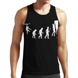 Funny Rock Climbing Evolution All-over-print Unisex Tank Top All-over-print Unisex Tank Top