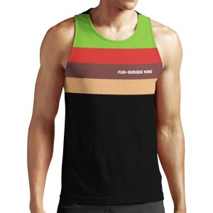 Fur Burger King Uniform All-over-print Unisex Tank Top
