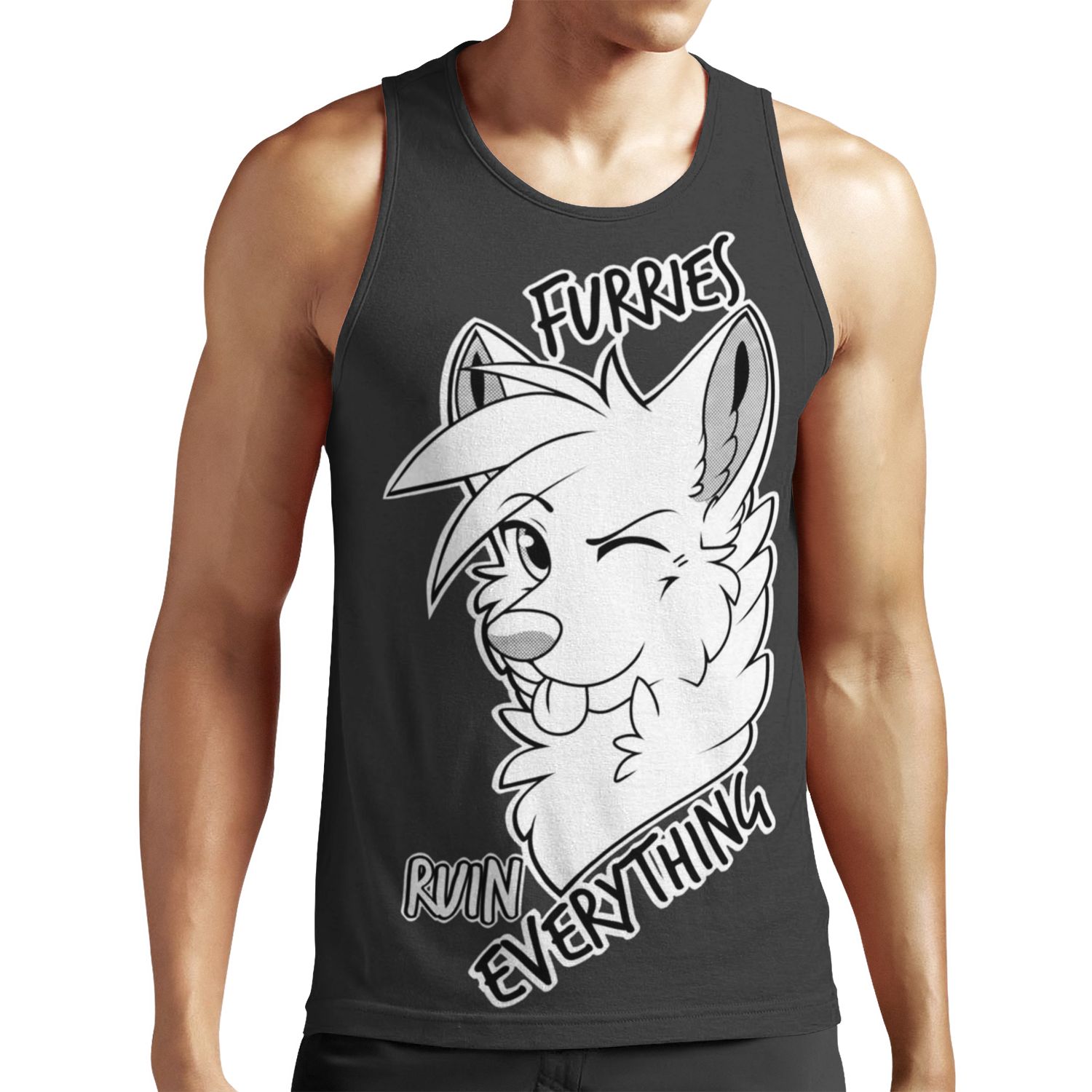 Furries Ruin Everything All-over-print Unisex Tank Top
