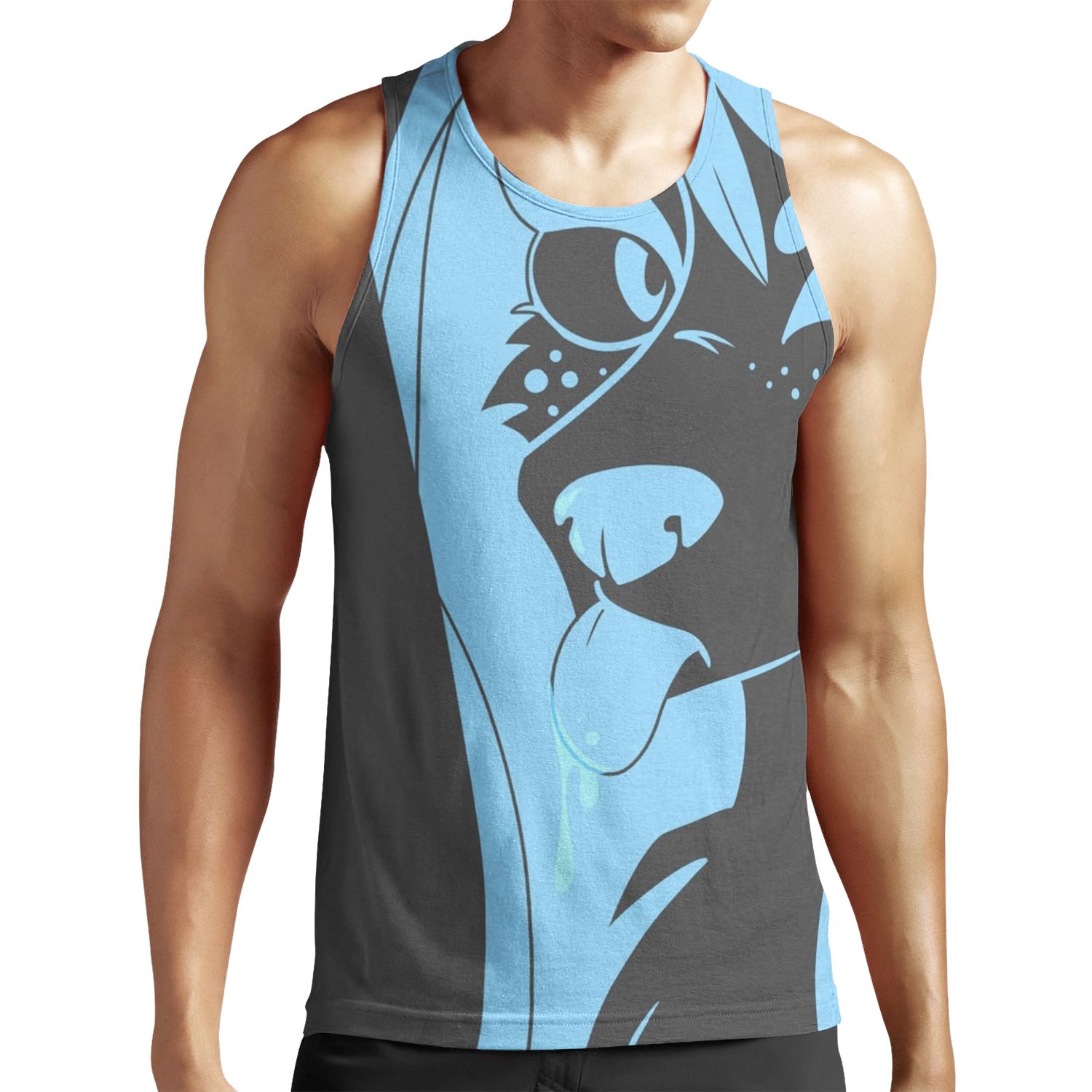 Furry All-over-print Unisex Tank Top