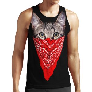 Gangster Cat All-over-print Unisex Tank Top