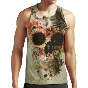 Garden Skull Light All-over-print Unisex Tank Top