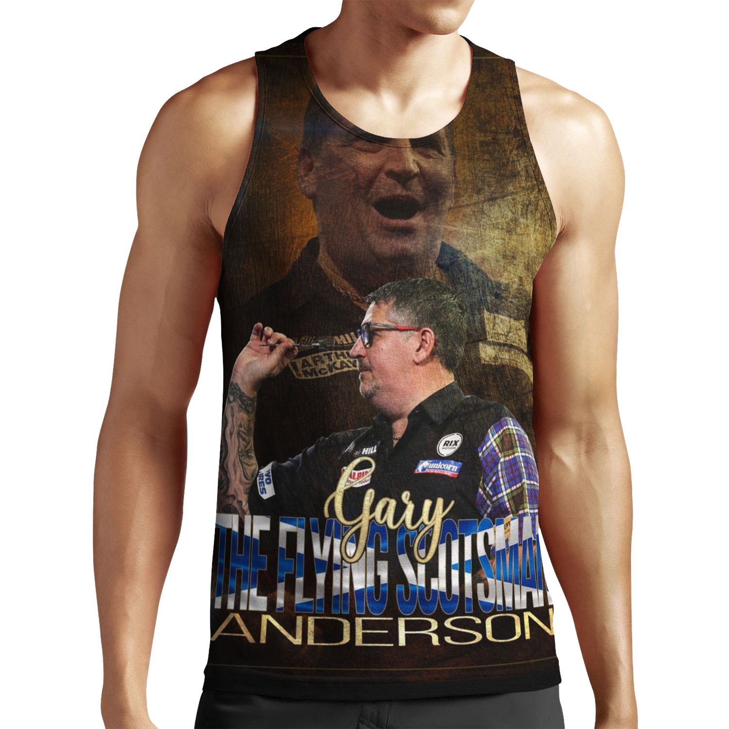 Gary Anderson Darts Player All-over-print Unisex Tank Top