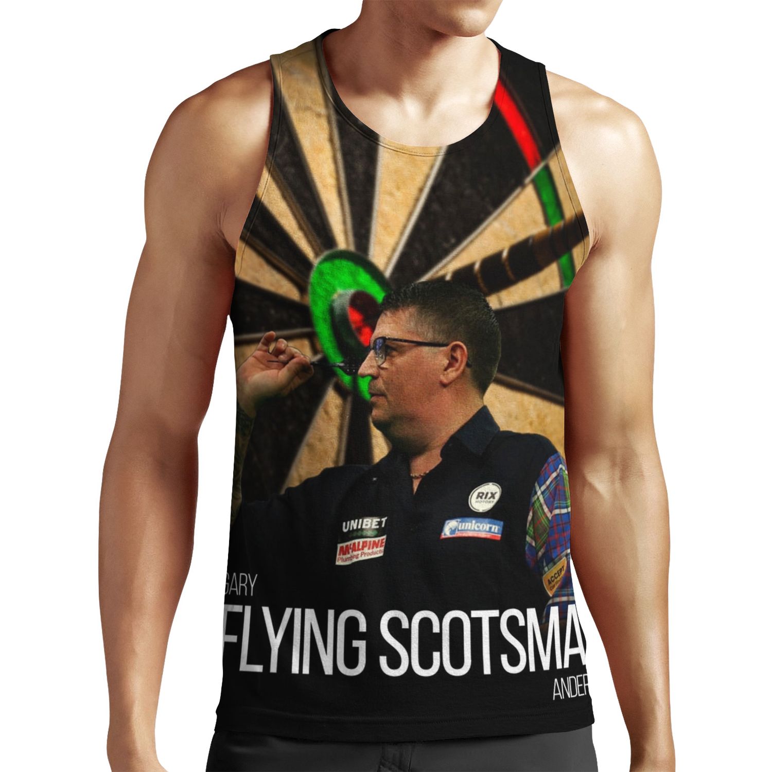 Gary The Flying Scotsman Anderson Darts All-over-print Unisex Tank Top